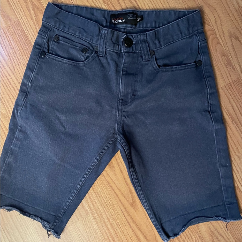 RSQ Light black cut off jeans shorts w29.